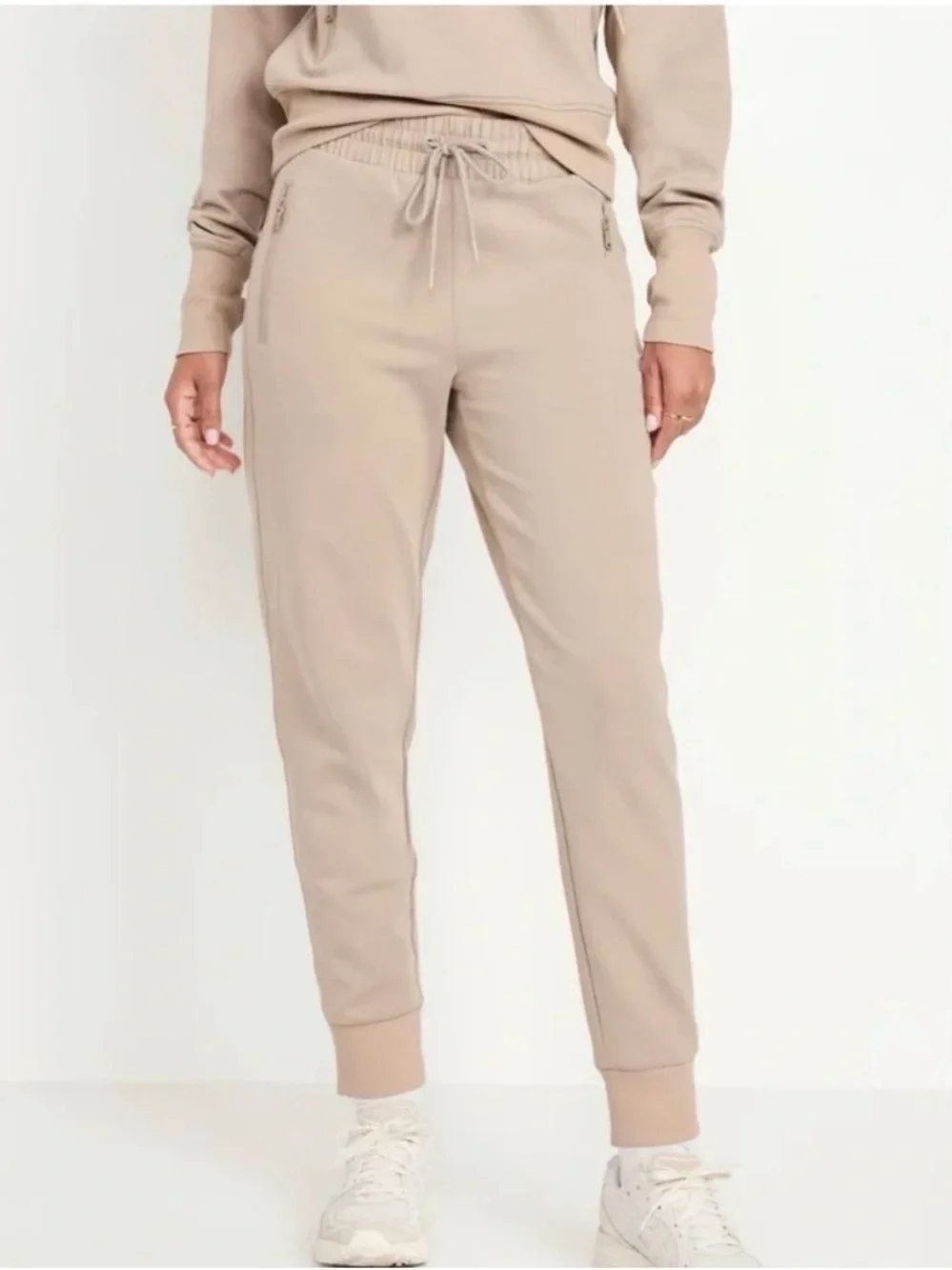 OLD NAVY Dynamic Fleece Joggers – High Waist Zip Pocket Sweatpants